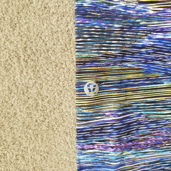 Lululemon Fast and Free Tight II 25" Non-Reflective Interconnect Blue size 6 - Picture 7 of 7